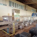 Egg tray washing machine with dryer